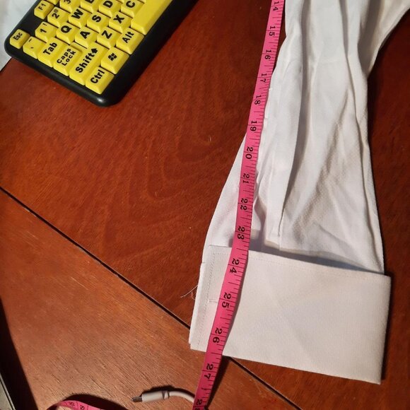 NEW ! Design in Italy Men Long Sleeve Button Down Shirt White Size16 1/2(34-35) - Picture 7 of 10